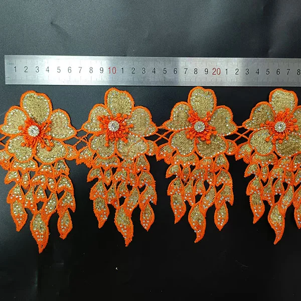 Multi Colour Sequin And Stone Lace Multi Colour Sequin And Stone Lace