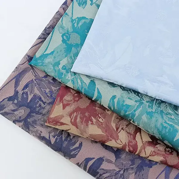 Textured Raised Emboss Colorful Radial Cationic Jacquard Fabric For Dresses Textured Raised Emboss Colorful Radial Cationic Jacquard Fabric For Dresses