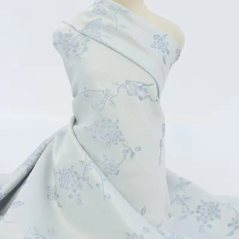 Textured Raised Emboss Colorful Radial Cationic Jacquard Fabric For Dresses Textured Raised Emboss Colorful Radial Cationic Jacquard Fabric For Dresses