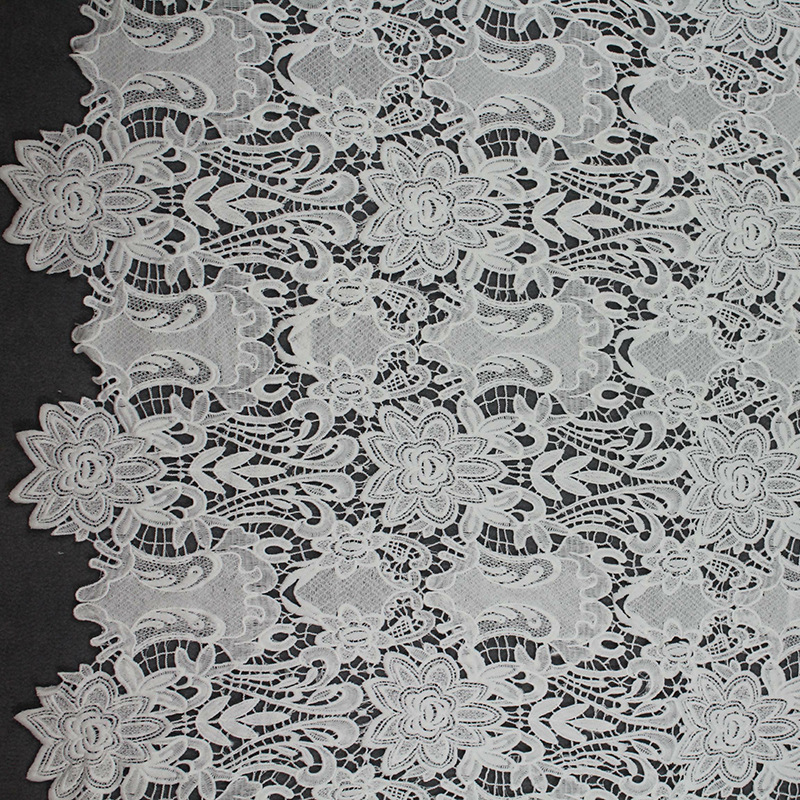 Polyester Embroidery Knit Tulle Mesh Fabric1