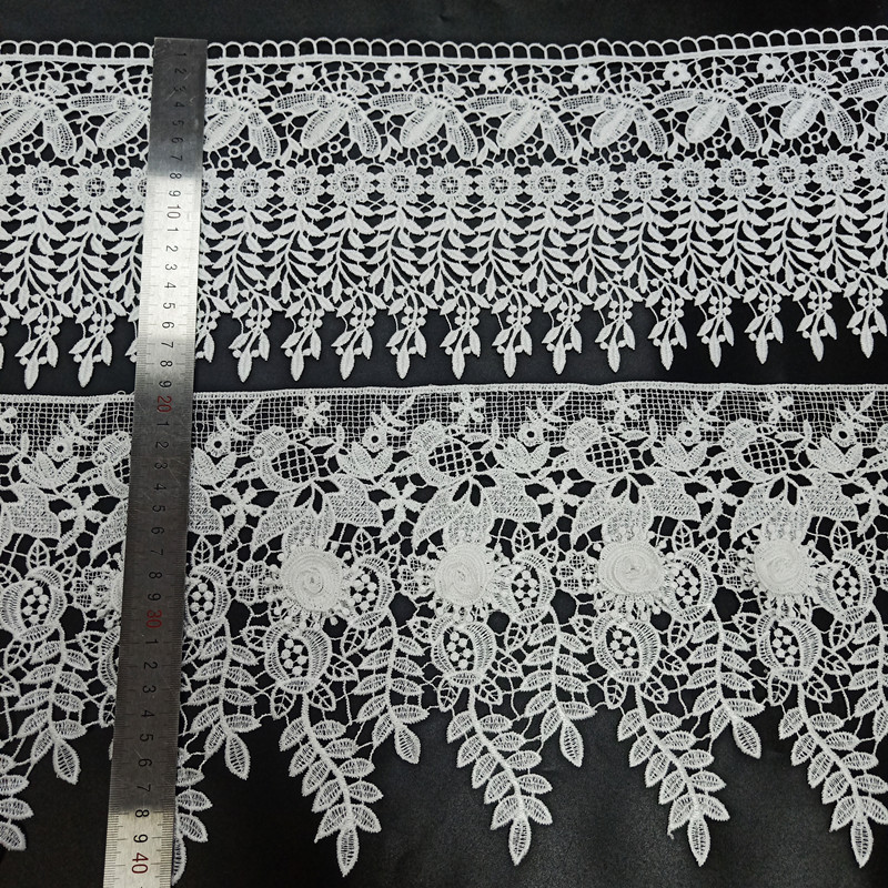 Manufacturer Wholesale Hot Sale 100% Polyester Fabric Flower and Bird Pattern Embroidery Lace Fabric
