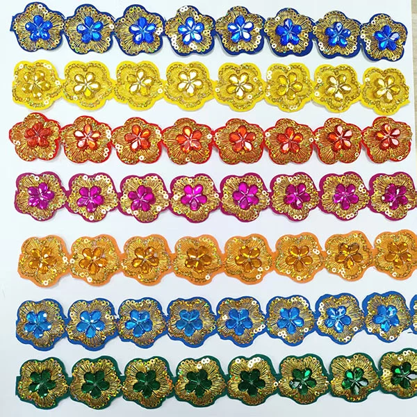 rhinestone لیس کڑھائی لیس کے ساتھ بیک گلو لیس لباس کے لئے تراش رہا ہے